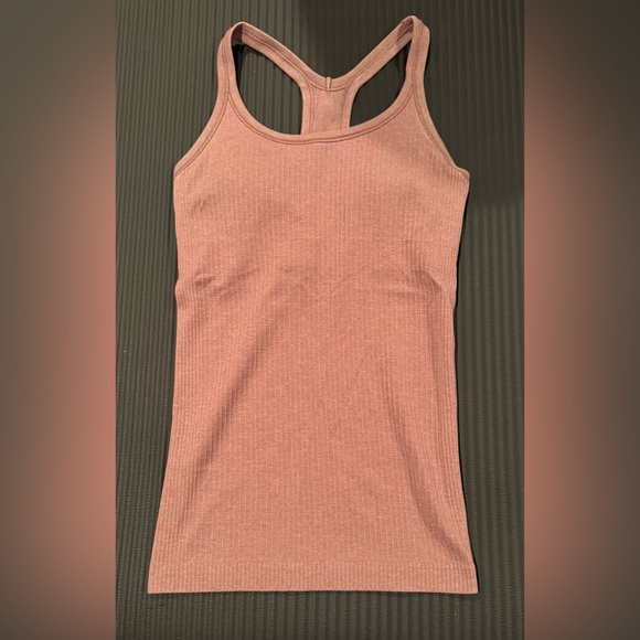 Lululemon Tan Ribbed Tank Top - Picture 1 of 4